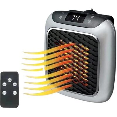 SCORPIO Heater, Appareil De Chauffage Enfichable, Appareil De Chauffage En Céramique Avec Télécommande, Chauffage De 800 Watts, Mini-chauffage Pour Prise Murale,mural Home Bedroom Office,silvery1pcs - Publicité SCORPIO Heater, Appareil De Chauffage Enfichable, Appareil De Chauffage En Céramique Avec Télécommande, Chauffage De 800 Watts, Mini-chauffage Pour Prise Murale,mural Home Bedroom Office,silvery1pcs - Publicité