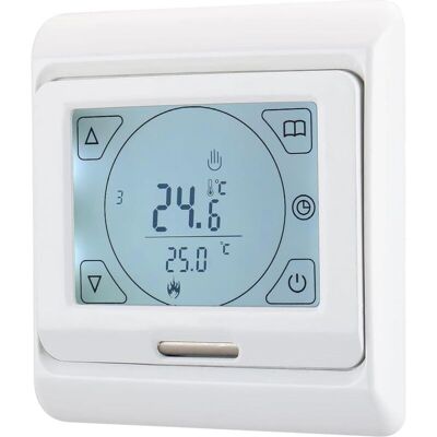 Melissa Thermostat D'Ambiance Wg809,7 Jours Écran Lcd Programmable Ac230v 16a Pour Chauffage Au Sol Électrique Blanc - Publicité Melissa Thermostat D'Ambiance Wg809,7 Jours Écran Lcd Programmable Ac230v 16a Pour Chauffage Au Sol Électrique Blanc - Publicité