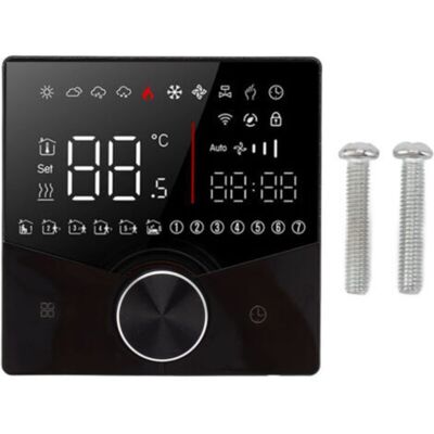SANS MARQUE Bouton De Thermostat Intelligent, Panneau D'Affichage Couleur Lcd Numérique Pour Sauna, Système De Chauffage Par Le Sol, Noir - Publicité SANS MARQUE Bouton De Thermostat Intelligent, Panneau D'Affichage Couleur Lcd Numérique Pour Sauna, Système De Chauffage Par Le Sol, Noir - Publicité