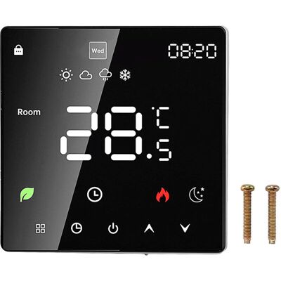 BRINSEA Thermostat De Chaudière Intelligent, Thermostat De Chauffage Mural Pour Chaudière À Gaz/eau, Écran Tactile Numérique Led 3a, Noir Tonchean - Publicité BRINSEA Thermostat De Chaudière Intelligent, Thermostat De Chauffage Mural Pour Chaudière À Gaz/eau, Écran Tactile Numérique Led 3a, Noir Tonchean - Publicité