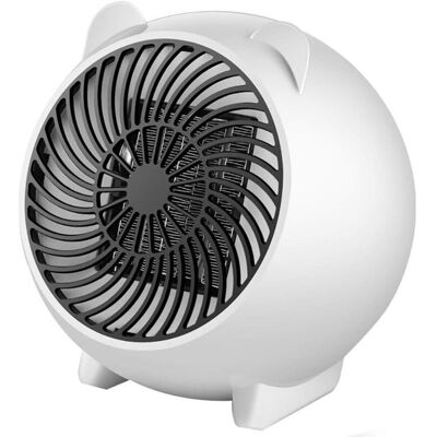 MOXIE Radiateur Soufflant, Mini Radiateur Électrique Portable Avec Contrôle Intelligent De La Température, Radiateur Personnel Ptc 500 W Avec Protection Contre La Surchauffe Et Le Basculement - Publicité MOXIE Radiateur Soufflant, Mini Radiateur Électrique Portable Avec Contrôle Intelligent De La Température, Radiateur Personnel Ptc 500 W Avec Protection Contre La Surchauffe Et Le Basculement - Publicité