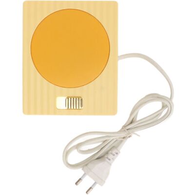 ABYSSE Chauffe-tasses Intelligent Portable Universel À 2 Niveaux De Température Avec Thermostat, Maintien Au Chaud Et Sous-verre Chauffant 110/220 V, Jaune, Prise Européenne - Publicité ABYSSE Chauffe-tasses Intelligent Portable Universel À 2 Niveaux De Température Avec Thermostat, Maintien Au Chaud Et Sous-verre Chauffant 110/220 V, Jaune, Prise Européenne - Publicité