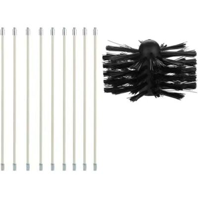 MOXIE Kit Brosse De Cheminée, Outil Nettoyage Pour Cheminées Brosse Kit De Ramonage Ccontient 9 (40cm Tiges Flexibles Et 1 (100mm) Tête De Kit De Ramonage Du Poêle À Granulés Pour Poêle À Pellet - Publicité MOXIE Kit Brosse De Cheminée, Outil Nettoyage Pour Cheminées Brosse Kit De Ramonage Ccontient 9 (40cm Tiges Flexibles Et 1 (100mm) Tête De Kit De Ramonage Du Poêle À Granulés Pour Poêle À Pellet - Publicité