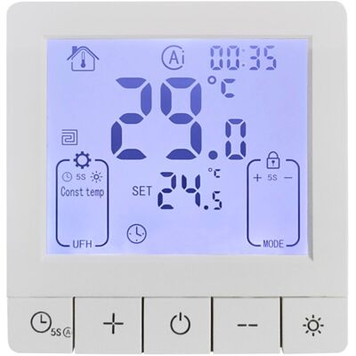 OEM Thermostat De Chauffage Acl 3a. Wi-fi Intérieur Sans Fil. Radiateur Mural Électrique. Thermostat De Fournaise (contrôleur De Température) - Publicité OEM Thermostat De Chauffage Acl 3a. Wi-fi Intérieur Sans Fil. Radiateur Mural Électrique. Thermostat De Fournaise (contrôleur De Température) - Publicité