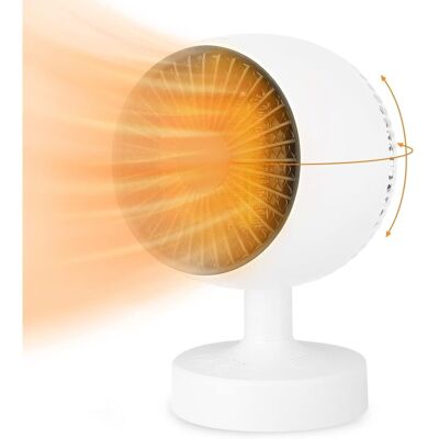 SANS MARQUE Chauffage Soufflant Radiateur Électrique Ptc 500w, Réglage Vers Le Haut Et Vers Le Bas 120° + Réglage Gauche/droite De 160°, 3 Modes De Chauffage - Publicité SANS MARQUE Chauffage Soufflant Radiateur Électrique Ptc 500w, Réglage Vers Le Haut Et Vers Le Bas 120° + Réglage Gauche/droite De 160°, 3 Modes De Chauffage - Publicité