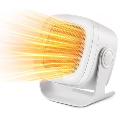 OEM Chauffage D'Appoint 800w, Mini Ptc Radiateur Soufflant Electrique À Economie D'Énergie, Silencieux, 2 Niveaux De Chauffage, Protection Multiple-blanc - Publicité OEM Chauffage D'Appoint 800w, Mini Ptc Radiateur Soufflant Electrique À Economie D'Énergie, Silencieux, 2 Niveaux De Chauffage, Protection Multiple-blanc - Publicité