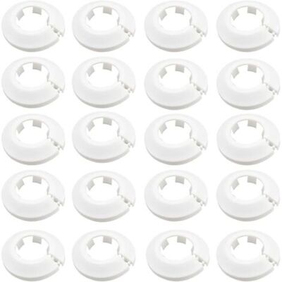 SCORPIO Lot De 20 Cache-tuyaux De Radiateur - Rosettes De Protection - Pour Cache-radiateurs - Blanc - Publicité SCORPIO Lot De 20 Cache-tuyaux De Radiateur - Rosettes De Protection - Pour Cache-radiateurs - Blanc - Publicité