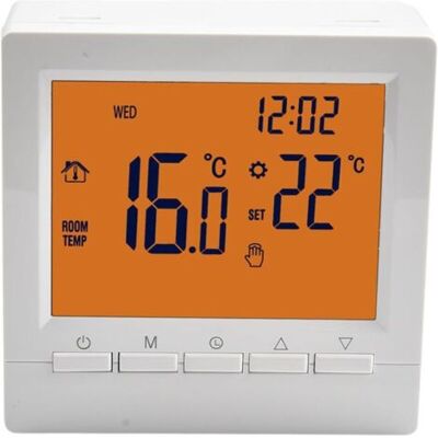 ABYSSE Thermostat Intelligent Programmable, Thermostat Mural, Chaudière À Gaz, Régulateur De Température De Chauffage Avec Grand Écran Lcd, Sans Wifi - Publicité ABYSSE Thermostat Intelligent Programmable, Thermostat Mural, Chaudière À Gaz, Régulateur De Température De Chauffage Avec Grand Écran Lcd, Sans Wifi - Publicité
