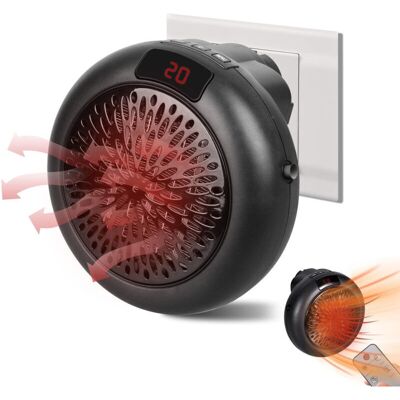 Melissa Mini Radiateur Soufflant Portable , 900 W, En Céramique, Thermostat Réglable, Avec Télécommande (noir) - Publicité Melissa Mini Radiateur Soufflant Portable , 900 W, En Céramique, Thermostat Réglable, Avec Télécommande (noir) - Publicité