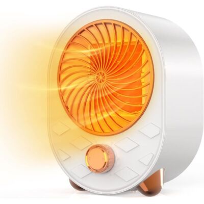 MOXIE Radiateur Soufflant Céramique Chauffage Électrique 1000w,thermostat Réglable,protection Contre Les Surchauffes, Système Anti-renversement Et 2 Réglages De Température - Publicité MOXIE Radiateur Soufflant Céramique Chauffage Électrique 1000w,thermostat Réglable,protection Contre Les Surchauffes, Système Anti-renversement Et 2 Réglages De Température - Publicité