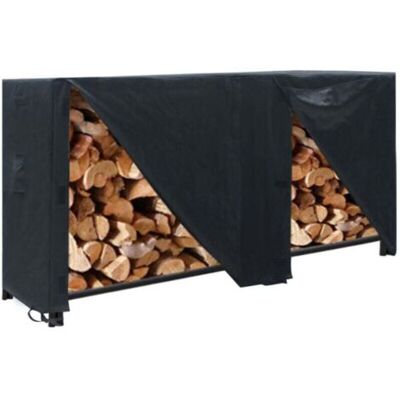 ABYSSE Support À Bois De Chauffage 96x24x42 Pouces, Couvercle Anti-poussière Pour Cheminée Extérieure De Grande Capacité, Étanche 210d - Publicité ABYSSE Support À Bois De Chauffage 96x24x42 Pouces, Couvercle Anti-poussière Pour Cheminée Extérieure De Grande Capacité, Étanche 210d - Publicité