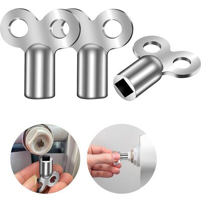 SANS MARQUE Lot De 3 Clés De Purge Radiateur Universelle, Clé De Purge Robuste, Clé De Chauffage, Clés Radiateur Compact En Aluminium Pour Presque Tous Les Radiateurs, Cle Chauffage Central - Publicité SANS MARQUE Lot De 3 Clés De Purge Radiateur Universelle, Clé De Purge Robuste, Clé De Chauffage, Clés Radiateur Compact En Aluminium Pour Presque Tous Les Radiateurs, Cle Chauffage Central - Publicité
