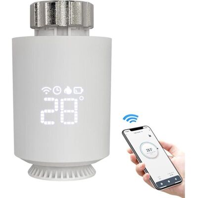 OEM Bardusch - Thermostat De Radiateur Intelligent, Application Tuya Et Thermostat Numérique Smart Life, Chauffage Programmable Pour Radiateurs, Wi-fi Extensible, Installation Facile, Économies De Chauffa - Publicité OEM Bardusch - Thermostat De Radiateur Intelligent, Application Tuya Et Thermostat Numérique Smart Life, Chauffage Programmable Pour Radiateurs, Wi-fi Extensible, Installation Facile, Économies De Chauffa - Publicité