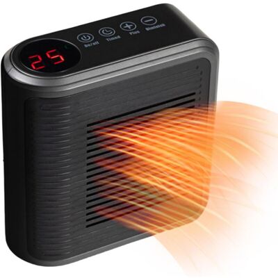 Melissa Chauffage D'Appoint Petit De Prise Murale 800w Avec Thermostat Réglable, Minuterie Programmable 12 Heures, Arrêt Automatique - Chauffage Mini Céramique Silencieux Et Économique En Espace - Publicité Melissa Chauffage D'Appoint Petit De Prise Murale 800w Avec Thermostat Réglable, Minuterie Programmable 12 Heures, Arrêt Automatique - Chauffage Mini Céramique Silencieux Et Économique En Espace - Publicité