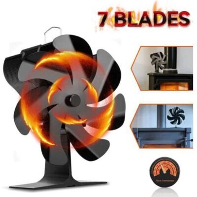 SANS MARQUE Ventilateur De Poêle Alimenté Par La Chaleur, Ventilateur De Cheminée Pour La Combustion De Bûches De Bois À La Maison, Cheminée Eco Evolution Faisant Circuler L'Air Chaud Pour Économiser Ef - Publicité SANS MARQUE Ventilateur De Poêle Alimenté Par La Chaleur, Ventilateur De Cheminée Pour La Combustion De Bûches De Bois À La Maison, Cheminée Eco Evolution Faisant Circuler L'Air Chaud Pour Économiser Ef - Publicité