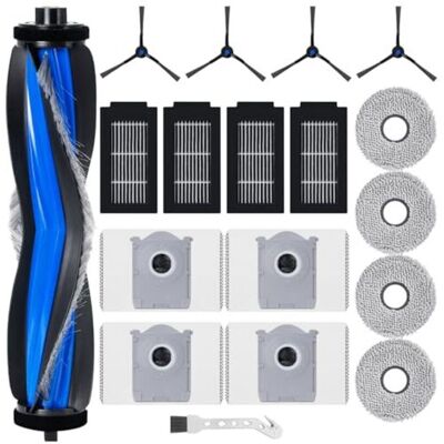 Scotch Kit D'Accessoires De Rechange Pour Ecovacs Deebot T50 Omni / T50 Pro Omni Aspirateur Robot, 1 Brosse À Rouleau, 4 Filtres, 4 Lingettes, 4 Sacs À Poussière, 4 Brosses Latérales - Publicité Scotch Kit D'Accessoires De Rechange Pour Ecovacs Deebot T50 Omni / T50 Pro Omni Aspirateur Robot, 1 Brosse À Rouleau, 4 Filtres, 4 Lingettes, 4 Sacs À Poussière, 4 Brosses Latérales - Publicité