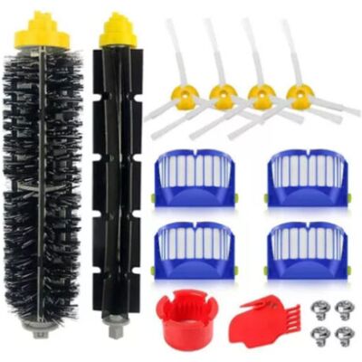 ABYSSE Accessoires Kit Pour Irobot Roomba 600 675 676 692 694 697 698 671, 4x Brosse Latérale 4x Filtre 2x Brosse À Rouleau Principale Balai Pièces De Rechange - Publicité ABYSSE Accessoires Kit Pour Irobot Roomba 600 675 676 692 694 697 698 671, 4x Brosse Latérale 4x Filtre 2x Brosse À Rouleau Principale Balai Pièces De Rechange - Publicité