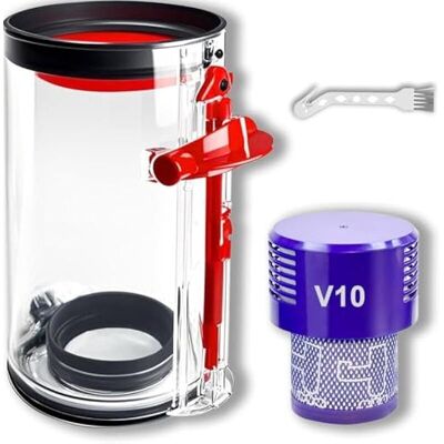 OEM Bac À Poussière Transparent Avec Filtre Hepa Pour Dyson V10 Sv12 Sv13 Sv27, Réservoir Collecteur Aspirateur Pièces Détachées Accessoires Cuve De Rechange Compatible 969509-01 - Publicité OEM Bac À Poussière Transparent Avec Filtre Hepa Pour Dyson V10 Sv12 Sv13 Sv27, Réservoir Collecteur Aspirateur Pièces Détachées Accessoires Cuve De Rechange Compatible 969509-01 - Publicité