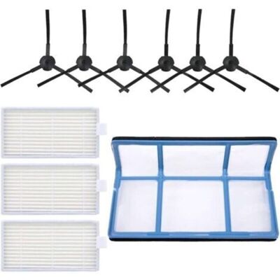 Vision Kit De Remplacement Pour Aspirateur Robot Ilife Zaco V5s V3 V5 V3s : 6 Brosses Latérales, 3 Filtres Hepa, 1 Filtre Principal - Publicité Vision Kit De Remplacement Pour Aspirateur Robot Ilife Zaco V5s V3 V5 V3s : 6 Brosses Latérales, 3 Filtres Hepa, 1 Filtre Principal - Publicité