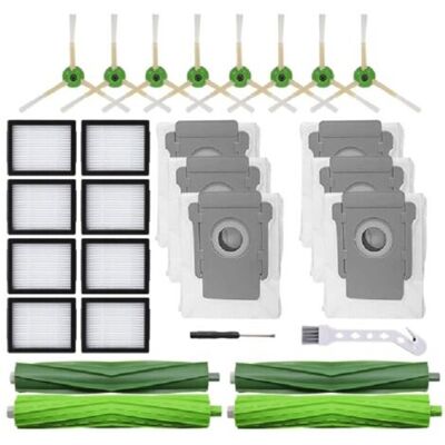 ABYSSE Kit D'Accessoires Pour Irobot Roomba I7 I7+ I3 I3+ I4 I4+ I6 I6+ I8 I8+ E5 E6 E7 - Pièces De Rechange 2 Brosses Principales, 8 Filtres Hepa, 8 Brosses Latérales Et 6 Sacs À Poussière - Publicité ABYSSE Kit D'Accessoires Pour Irobot Roomba I7 I7+ I3 I3+ I4 I4+ I6 I6+ I8 I8+ E5 E6 E7 - Pièces De Rechange 2 Brosses Principales, 8 Filtres Hepa, 8 Brosses Latérales Et 6 Sacs À Poussière - Publicité