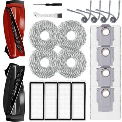 URSUS Kit Accessoires Pour Roborock Qrevo Curve/qrevo Edge Aspirateur Robot, 1 Kit De Brosse Principale, 4 Filtres Hepa, 4 Chiffons, 4 S - Publicité URSUS Kit Accessoires Pour Roborock Qrevo Curve/qrevo Edge Aspirateur Robot, 1 Kit De Brosse Principale, 4 Filtres Hepa, 4 Chiffons, 4 S - Publicité
