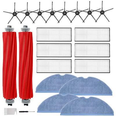 SANS MARQUE Sac À Poussière Brosse Latérale Filtre Chiffon Pour Robot Aspirateur S7maxv Ultra G10s Pro Kit Brosse Pentagonale - Publicité SANS MARQUE Sac À Poussière Brosse Latérale Filtre Chiffon Pour Robot Aspirateur S7maxv Ultra G10s Pro Kit Brosse Pentagonale - Publicité