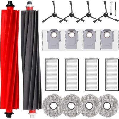 URSUS Kit Accessoires Pour Aspirateur Robot Roborock Qrevo Master/qrevo Slim, 2 Brosse Principale, 4 Filtres Hepa, 4 Chiffons, 4 Sacs À - Publicité URSUS Kit Accessoires Pour Aspirateur Robot Roborock Qrevo Master/qrevo Slim, 2 Brosse Principale, 4 Filtres Hepa, 4 Chiffons, 4 Sacs À - Publicité