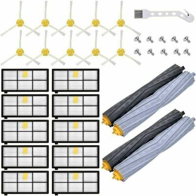 ACKERMAN Kit Pièces Accessoires Pour Eur Irobot Roomba Serie 800 900 850 860 861 865 866 870 871 875 876 880 886 890 891 895 896 960 965 966 970 971 974 975 976 980 981 Filtre Remplacement - Publicité ACKERMAN Kit Pièces Accessoires Pour Eur Irobot Roomba Serie 800 900 850 860 861 865 866 870 871 875 876 880 886 890 891 895 896 960 965 966 970 971 974 975 976 980 981 Filtre Remplacement - Publicité