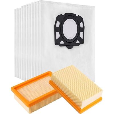 URSUS Kit 10 Sacs + 2 Filtres Pour Aspirateur Karcher Wd4 Wd5 Wd6 Mv4 Mv5 Mv6 - Publicité URSUS Kit 10 Sacs + 2 Filtres Pour Aspirateur Karcher Wd4 Wd5 Wd6 Mv4 Mv5 Mv6 - Publicité