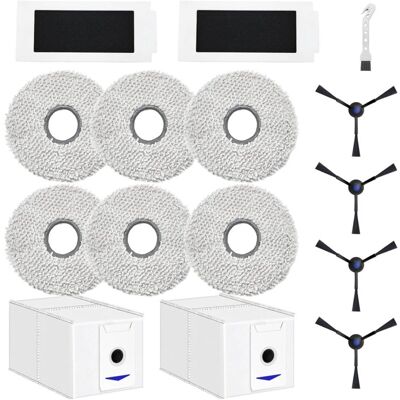PELTOR Accessoires Pour Ecovacs Deebot T30 Pro Omni / T30 Omni Robot Aspirateur Pièce De Rechange, 6 Chiffon + 2 Sac À Poussière + 4 Brosses Latérales + 2 Filtres - Publicité PELTOR Accessoires Pour Ecovacs Deebot T30 Pro Omni / T30 Omni Robot Aspirateur Pièce De Rechange, 6 Chiffon + 2 Sac À Poussière + 4 Brosses Latérales + 2 Filtres - Publicité