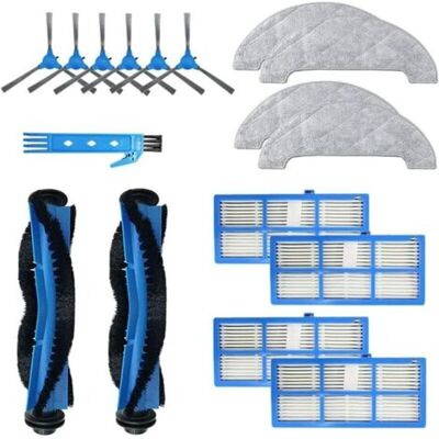 ABYSSE Accessoire, Kit, Filtre - Kit D'Accessoires Pour Proscenic 850t Pièces De Rechange Pour Aspirateur 2 Brosse Principale + 4 Filtre Hepa + 6 Brosse Latérale + 4 Chiffon De Vadrouille - Publicité ABYSSE Accessoire, Kit, Filtre - Kit D'Accessoires Pour Proscenic 850t Pièces De Rechange Pour Aspirateur 2 Brosse Principale + 4 Filtre Hepa + 6 Brosse Latérale + 4 Chiffon De Vadrouille - Publicité