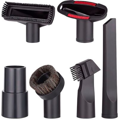 MOXIE Aougo – Set De 6 Accessoires Pour Aspirateur 32 Mm – Brosse Combinée, Aspiration Plate, Brosse Ronde – Compatible Karcher, Rowenta, Hoover, Bosch, Miele - Publicité MOXIE Aougo – Set De 6 Accessoires Pour Aspirateur 32 Mm – Brosse Combinée, Aspiration Plate, Brosse Ronde – Compatible Karcher, Rowenta, Hoover, Bosch, Miele - Publicité