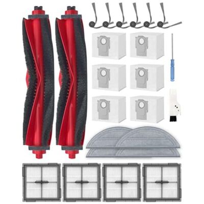 Scotch Kit De 24 Pièces De Rechange Pour Aspirateur Robot Roborock Q10 S5+, Comprenant : 2 Brosses Principales, 6 Brosses Latérales, 4 Filtres Hepa, 6 Sacs D'Aspirateur, 4 Lingettes De Nettoyage Et 1 Brosse. Publicité Scotch Kit De 24 Pièces De Rechange Pour Aspirateur Robot Roborock Q10 S5+, Comprenant : 2 Brosses Principales, 6 Brosses Latérales, 4 Filtres Hepa, 6 Sacs D'Aspirateur, 4 Lingettes De Nettoyage Et 1 Brosse. Publicité