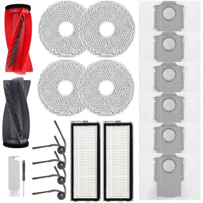 PELTOR Accessoires Pour Roborock Qrevo Curv,qrevo Curv S5x,qrevo Edge,qrevo Edge S5a,qrevo S5v Aspirateur,2 Brosses Principales,2 Filtres Hepa,6 Sacs À Poussière,4 Lingettes,4 Brosses Latérales,1 Brosse - Publicité PELTOR Accessoires Pour Roborock Qrevo Curv,qrevo Curv S5x,qrevo Edge,qrevo Edge S5a,qrevo S5v Aspirateur,2 Brosses Principales,2 Filtres Hepa,6 Sacs À Poussière,4 Lingettes,4 Brosses Latérales,1 Brosse - Publicité