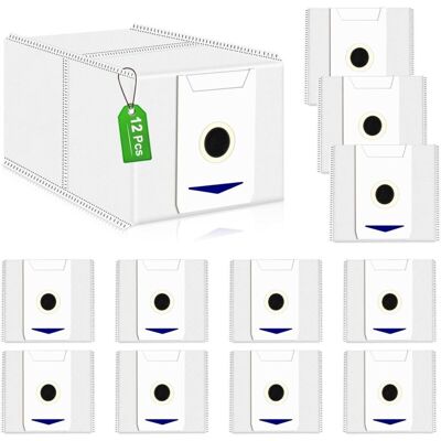 Andiamo Lot De 12 Sacs À Poussière Pour Aspirateur Robot Ecovacs Deebot T30 Omni – 3 L Grande Capacité – Filtration 99.99% Des Allergènes – Accessoires Blancs - Publicité Andiamo Lot De 12 Sacs À Poussière Pour Aspirateur Robot Ecovacs Deebot T30 Omni – 3 L Grande Capacité – Filtration 99.99% Des Allergènes – Accessoires Blancs - Publicité