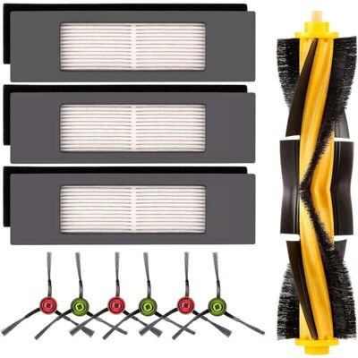Scotch Kit Pièces Rechange Robot Aspirateur Brosse Principale Filtres Hepa Brosses Latérales Compatible Modèles Ecovacs Deebot - Publicité Scotch Kit Pièces Rechange Robot Aspirateur Brosse Principale Filtres Hepa Brosses Latérales Compatible Modèles Ecovacs Deebot - Publicité