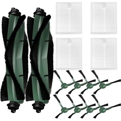 Vision Kit D'Accessoires 14 Pièces Pour Aspirateur Robot Irobot Roomba Essential Series Q052-vac2 105 Q0120 Y0140 Y0110 Q011, 2 Brosses Rotatives, 8 Brosses Latérales Et 4 Filtres Hepa - Publicité Vision Kit D'Accessoires 14 Pièces Pour Aspirateur Robot Irobot Roomba Essential Series Q052-vac2 105 Q0120 Y0140 Y0110 Q011, 2 Brosses Rotatives, 8 Brosses Latérales Et 4 Filtres Hepa - Publicité