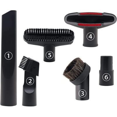 Melissa 6 Pièces Accessoires Pour Aspirateur, Convient Aux Aspirateurs De Calibre 32 Mm Et 35 Mm, Pour Embout Aspirateur Karcher, Rowenta, Hoover, Xoiture, Bosch, Miele - Publicité Melissa 6 Pièces Accessoires Pour Aspirateur, Convient Aux Aspirateurs De Calibre 32 Mm Et 35 Mm, Pour Embout Aspirateur Karcher, Rowenta, Hoover, Xoiture, Bosch, Miele - Publicité
