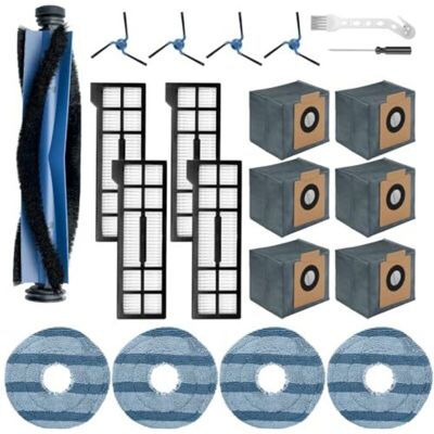 Scotch Kit De 21 Pièces Détachées Compatible Avec L'Aspirateur Eufy X10 Pro Omni, Comprenant : 1 Brosse Principale, 4 Brosses Latérales, 4 Filtres Hepa, 4 Lingettes De Nettoyage, 6 Sacs D'Aspirateur, 1 Bross - Publicité Scotch Kit De 21 Pièces Détachées Compatible Avec L'Aspirateur Eufy X10 Pro Omni, Comprenant : 1 Brosse Principale, 4 Brosses Latérales, 4 Filtres Hepa, 4 Lingettes De Nettoyage, 6 Sacs D'Aspirateur, 1 Bross - Publicité