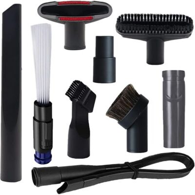 ABYSSE Ensemble De Brosses Pour Aspirateur Avec Adaptateur De Tuyau D'Aspirateur De 1 1/4'' À 1 3/8'' Et Adaptateur Pour Dyson V6, Kit De Brosses Pour Accessoires De Nettoyage Ménager - Publicité ABYSSE Ensemble De Brosses Pour Aspirateur Avec Adaptateur De Tuyau D'Aspirateur De 1 1/4'' À 1 3/8'' Et Adaptateur Pour Dyson V6, Kit De Brosses Pour Accessoires De Nettoyage Ménager - Publicité
