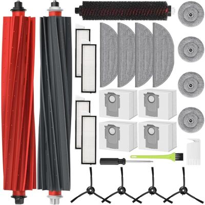 PELTOR Accessoire Pour Roborock S8 Maxv Ultra / S8 Max Ultra Pièces De Rechange 2 Brosse Principale, 4 Sacs À Poussière 4 Chiffons De Nettoyage 4 Filtres 4 Serpillères 4 Brosse Latérale - Publicité PELTOR Accessoire Pour Roborock S8 Maxv Ultra / S8 Max Ultra Pièces De Rechange 2 Brosse Principale, 4 Sacs À Poussière 4 Chiffons De Nettoyage 4 Filtres 4 Serpillères 4 Brosse Latérale - Publicité