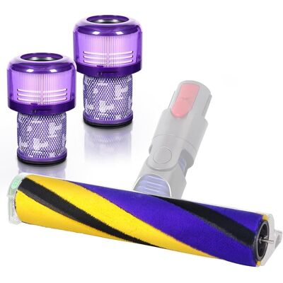 SANS MARQUE Brosse V12 Pour Dyson V12 Detect Slim Absolute - Pièces De Rechange Pour Aspirateur - Brosse De Sol Souple - Accessoire Avec Filtre Hepa - Publicité SANS MARQUE Brosse V12 Pour Dyson V12 Detect Slim Absolute - Pièces De Rechange Pour Aspirateur - Brosse De Sol Souple - Accessoire Avec Filtre Hepa - Publicité