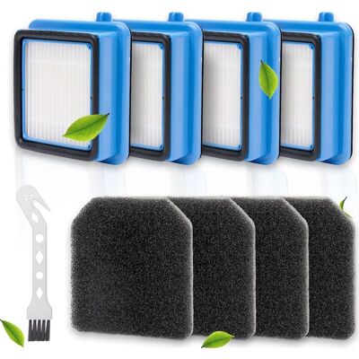 Vision Pack De 4 Filtres Pour Aspirateurs Electrolux Q6, Q7, Q8, Wq61, Wq71, Wq81, 2 Filtres, 2 Filtres Éponge, 1 Brosse, Réutilisable - Publicité Vision Pack De 4 Filtres Pour Aspirateurs Electrolux Q6, Q7, Q8, Wq61, Wq71, Wq81, 2 Filtres, 2 Filtres Éponge, 1 Brosse, Réutilisable - Publicité