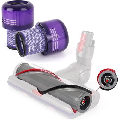 SANS MARQUE Brosse À Rouleau Et Filtre Hepa Post Compatible Avec Dyson V11 Animal, V11 Torque Drive, V15 Detect Pièces Détachées Pour Aspirateur Sans Fil, Pour 970013-02 970100-05 969331-01 - Publicité SANS MARQUE Brosse À Rouleau Et Filtre Hepa Post Compatible Avec Dyson V11 Animal, V11 Torque Drive, V15 Detect Pièces Détachées Pour Aspirateur Sans Fil, Pour 970013-02 970100-05 969331-01 - Publicité