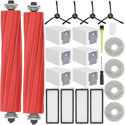 PELTOR Kit D'Accessoires Pour Roborock Qrevo S/qrevo Pro/qrevo Maxv/qrevo Plus Pièces Pour Qrevo S, 2 Brosse Principale, 6 Sacs À Poussière, 4 Serpillere, 4 Filtres 4 Noir Brosse Latérale - Publicité PELTOR Kit D'Accessoires Pour Roborock Qrevo S/qrevo Pro/qrevo Maxv/qrevo Plus Pièces Pour Qrevo S, 2 Brosse Principale, 6 Sacs À Poussière, 4 Serpillere, 4 Filtres 4 Noir Brosse Latérale - Publicité