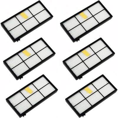 ACKERMAN Sollbry 6 Pièces Kits D'Accessoires De Filtres De Rechange Pour Irobot Roomba 800 900 Series 850 860 861 866 870 880 890 900 960 980 981 985 - Publicité ACKERMAN Sollbry 6 Pièces Kits D'Accessoires De Filtres De Rechange Pour Irobot Roomba 800 900 Series 850 860 861 866 870 880 890 900 960 980 981 985 - Publicité