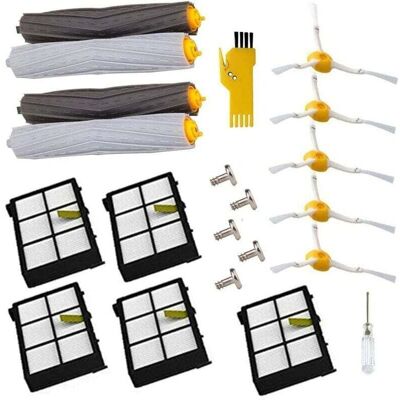 Scotch Pièces De Rechange Pour Irobot Roomba 980 960 900 880 870 860 800 Aspirateur Robotique (5pcs Brosses Latérales 5pcs Vis 5pcs Filtres 2 Ensemble Extracteur De Débris Sans Enchevêtremen - Publicité Scotch Pièces De Rechange Pour Irobot Roomba 980 960 900 880 870 860 800 Aspirateur Robotique (5pcs Brosses Latérales 5pcs Vis 5pcs Filtres 2 Ensemble Extracteur De Débris Sans Enchevêtremen - Publicité