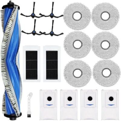 URSUS Pièces De Rechange Pour Aspirateur Robot Ecovacs Deebot X5 Omni Et X5 Pro : 1 Brosse Principale, 6 Lingettes, 4 Sacs À Poussière, 2 Filtres Et 4 Brosses Latérales. Publicité URSUS Pièces De Rechange Pour Aspirateur Robot Ecovacs Deebot X5 Omni Et X5 Pro : 1 Brosse Principale, 6 Lingettes, 4 Sacs À Poussière, 2 Filtres Et 4 Brosses Latérales. Publicité
