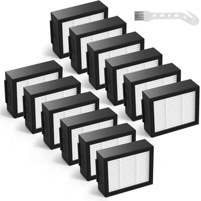 PELTOR Lot De 12 Filtres De Rechange Pour Aspirateur Irobot Roomba E, I Et J Série I7 I7+ J7 J7+/plus I3 I3+ I4 I4+ I6 I6+ I8 I8+ E5 E6 E7, Filtre Haute Efficacité, Pièces De Rechange Pour Aspirateur Irobot - Publicité PELTOR Lot De 12 Filtres De Rechange Pour Aspirateur Irobot Roomba E, I Et J Série I7 I7+ J7 J7+/plus I3 I3+ I4 I4+ I6 I6+ I8 I8+ E5 E6 E7, Filtre Haute Efficacité, Pièces De Rechange Pour Aspirateur Irobot - Publicité
