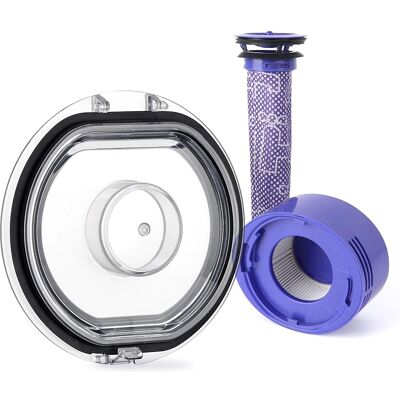 SANS MARQUE Couvercle De Bac À Poussière De Remplacement Pour Dyson V7 V8 Aspirateur Ac À Poussière Avec Kit De Pré Et Post Filtre Hepa, Pièces De Rechange Pour Dyson V7 V8 - Publicité SANS MARQUE Couvercle De Bac À Poussière De Remplacement Pour Dyson V7 V8 Aspirateur Ac À Poussière Avec Kit De Pré Et Post Filtre Hepa, Pièces De Rechange Pour Dyson V7 V8 - Publicité